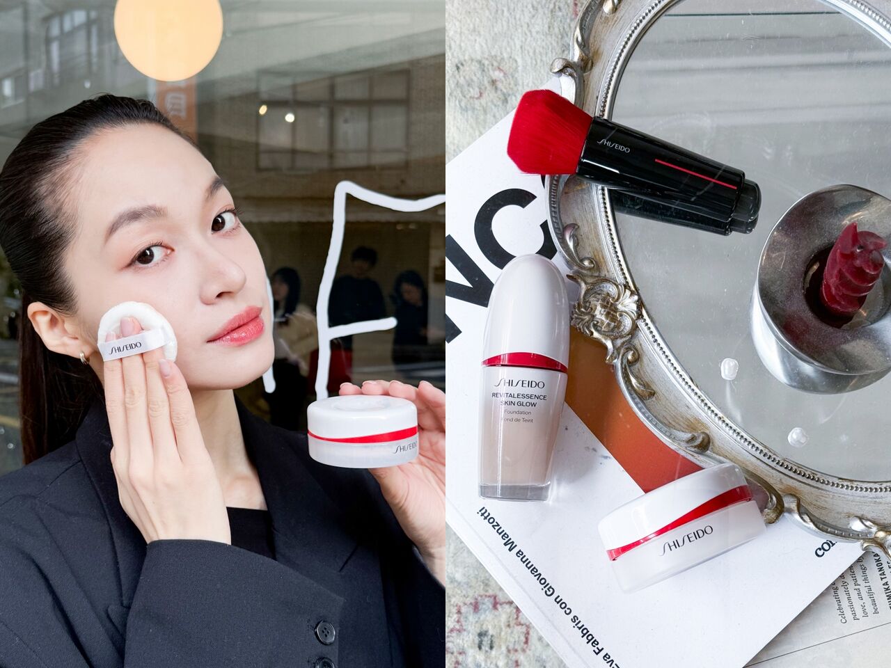 資生堂,永和三美人,美妝,蜜粉,保養,。(圖/品牌提供)