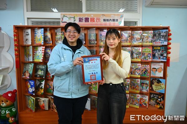 ▲▼花蓮市立圖書館兒童館於寒假期間,與在地企業合作推出閱讀推廣活動。(圖/花蓮市公所提供,下同)