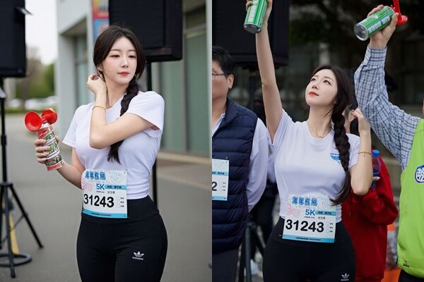 ▲▼安芝儇到澎湖參加馬拉松,超美畫面電暈大量粉絲。(圖/翻攝臉書/安芝儇)
