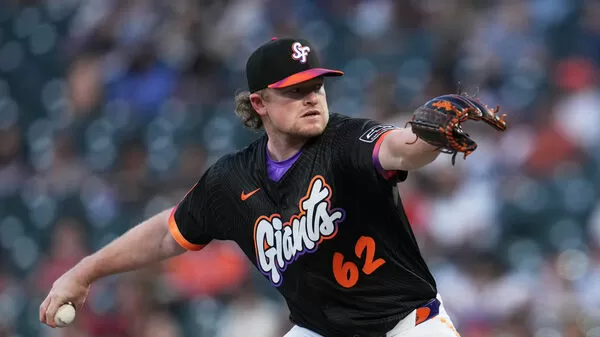 ▲舊金山巨人王牌投手韋柏(Logan Webb)。(圖/達志影像/美聯社)