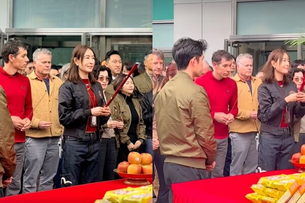 ▲▼霍諾德拜拜。(圖/翻攝臉書/台北101)