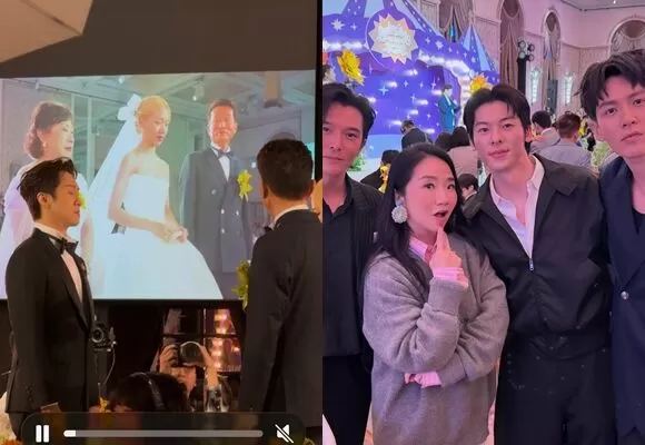 ▲Lulu婚禮湊齊3大男神。(圖/翻攝自陶晶瑩臉書)