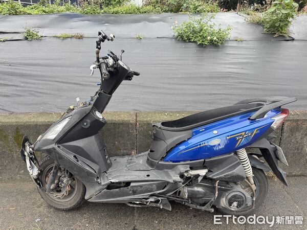 ▲▼ 新北新莊區一輛BMW與機車發生碰撞,騎士傷重不治。(圖/記者陳以昇翻攝,下同)