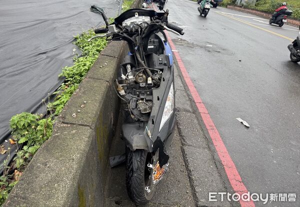 ▲▼ 新北新莊區一輛BMW與機車發生碰撞,騎士傷重不治。(圖/記者陳以昇翻攝,下同)