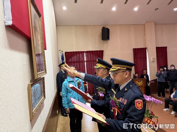 ▲▼金城、金湖分局長交接典禮。(圖/記者鄭逢時攝)