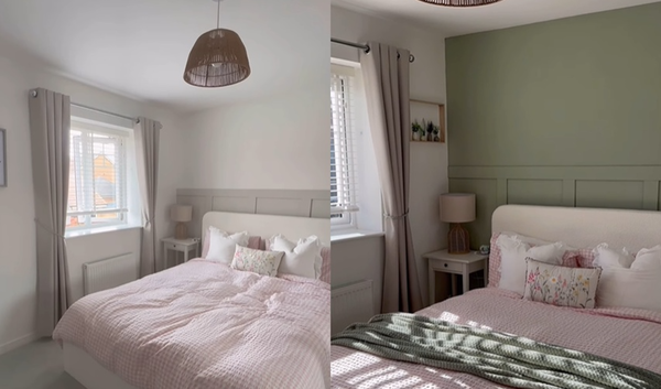 女傳房間照問ChatGPT裝潢建議 AI「神點一招」網狂讚:超喜歡。(圖/翻攝自TikTok/lifebytheparsons)