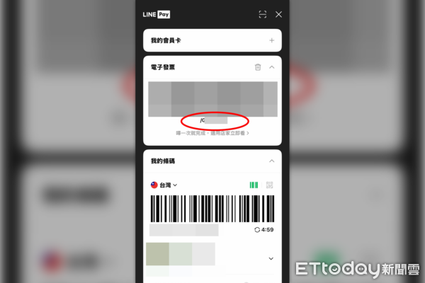 ▲▼Line Pay 載具。(圖/記者許力方攝)