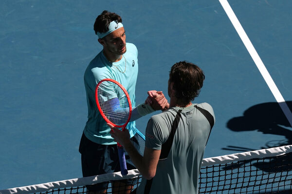 ▲▼義大利好手穆塞蒂、喬科維奇(Novak Djokovic)。(圖/達志影像/美聯社)