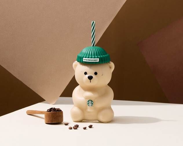 ▲星巴克小熊玻璃 TOGO 冷水杯。(圖/品牌提供)