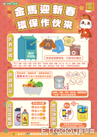 ▲▼ 掃除不落後,好運「馬」上來!嘉市春節清運時程全攻略 。(圖/嘉義市政府提供)