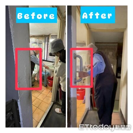 ▲▼ 笁樂種子基金公益協會免費安裝居家扶手,守護獨居長者安全 。(圖/嘉義縣政府提供)