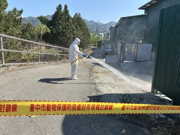 ▲▼豐原蛋雞場出現禽流感個案,台中市府成立前進指揮所、完成消毒撲殺並將依法開罰。(圖/台中市政府提供)