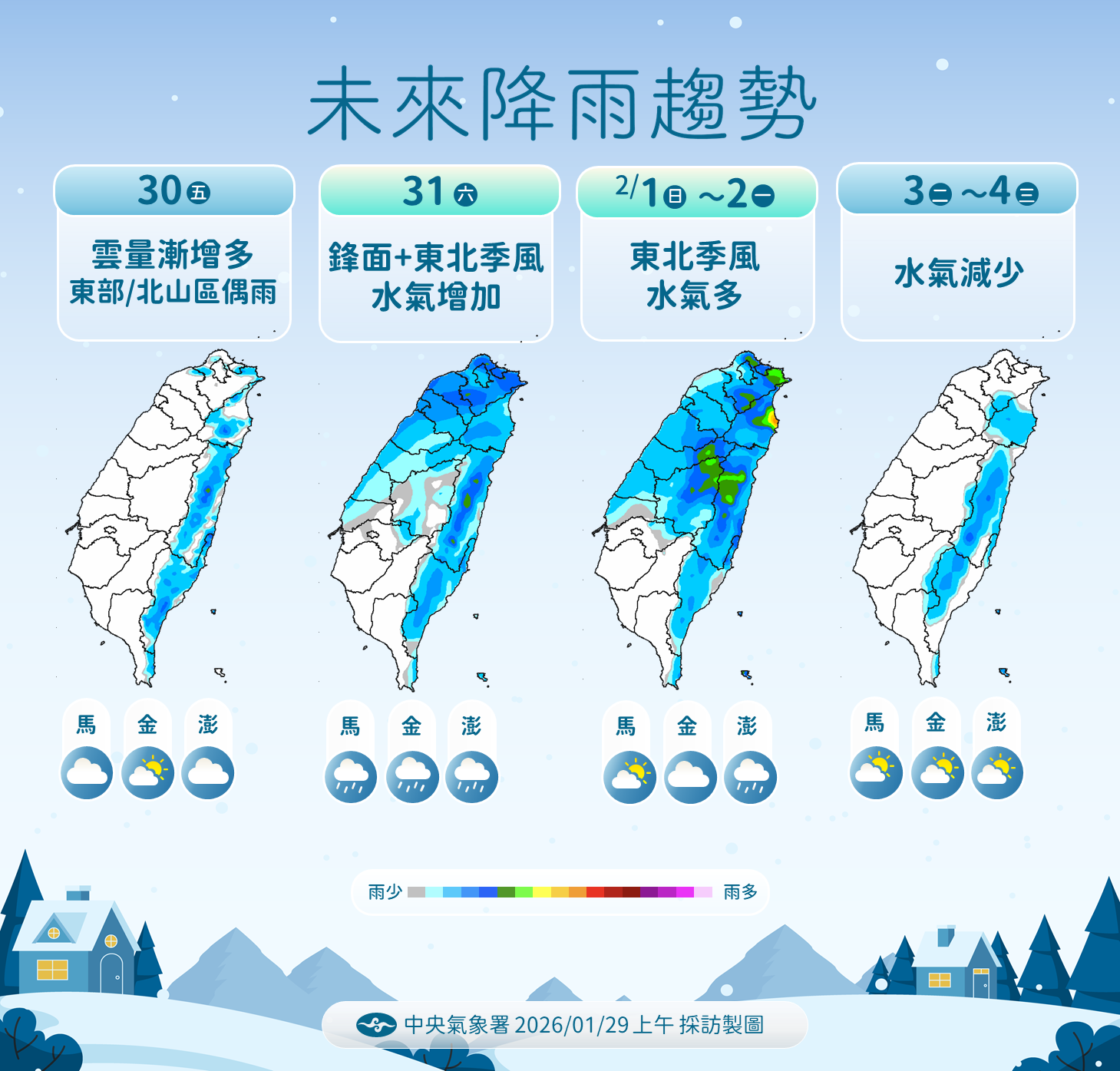 ▲▼未來一周天氣。(圖/氣象署提供)