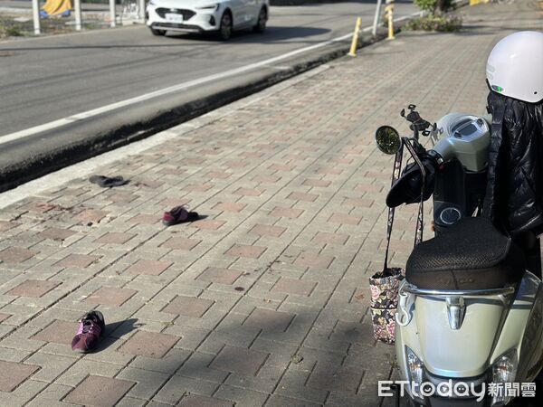 ▲▼李老師遭砍。(圖/記者許權毅攝)