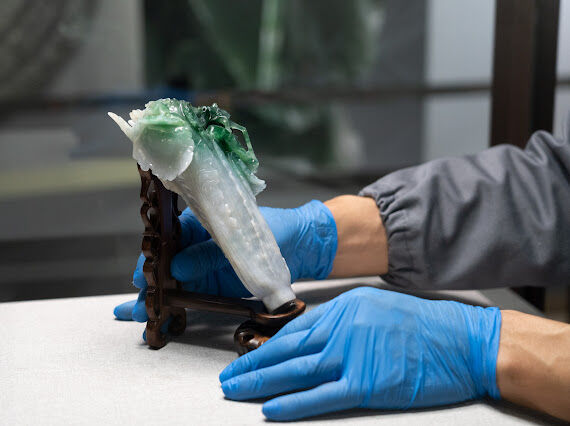 ▲▼故宮〈翠玉白菜〉平安歸國。(圖/故宮提供)