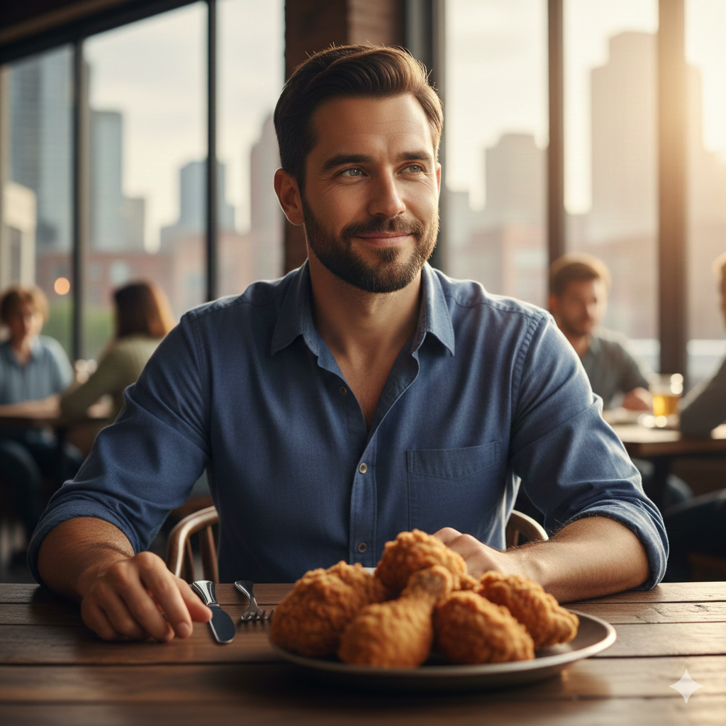 ▲情境圖,早晨,慢跑,用餐,炸雞,床,床頭櫃,閱讀,筆記,計畫。(AI協作圖/記者蔡惠如製作,經編輯審核)