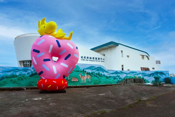 ▲▼屏東曖曖在海邊花生漫畫藝術裝置。(圖/屏東縣政府提供)