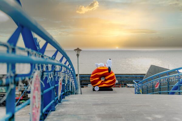 ▲▼屏東曖曖在海邊花生漫畫藝術裝置。(圖/屏東縣政府提供)