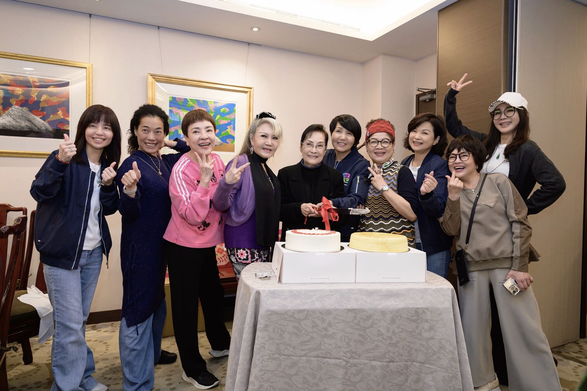 ▲楊貴媚合體陳美鳳,私下暖舉公開。(圖/桂田文化藝術基金會提供)