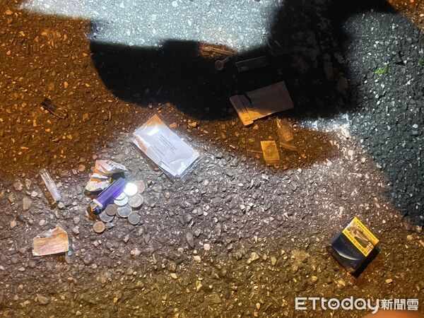 ▲陳姓通緝犯遇巡邏警神情緊張並加速逃離。(圖/吉安警分局提供,下同)