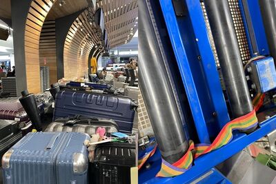 桃機輸送帶故障「行李束帶卡住」　慘況曝！網勸別用：講很多遍了