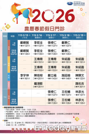 ▲花蓮慈院春節下午假日門診,內科有內科部副主任暨心臟內科醫師張懷仁看診。(圖/慈濟醫學中心提供,下同)