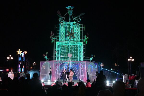 ▲花蓮太平洋燈會挨轟廉價像鹹魚。(圖/翻攝自Facebook/徐榛蔚)