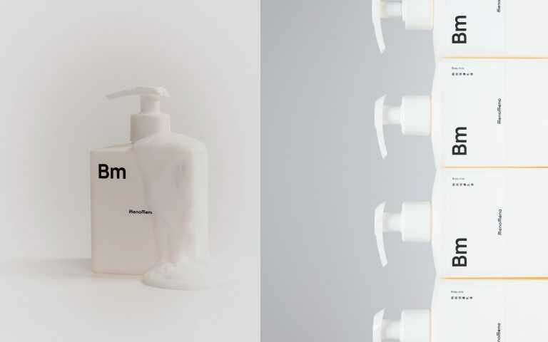 配方拒絕使用矽靈製造假滑觸感,而是以乳油木果脂與合成蠶絲油取得平衡,形成透氣不悶膚的保濕膜。再加上沒藥醇與稻米萃取的調理,讓敏弱肌在換季時也能維持舒適狀態。m̄enom̄eno Bm無畏潤膚乳液300g / 780元。(圖/品牌提供)