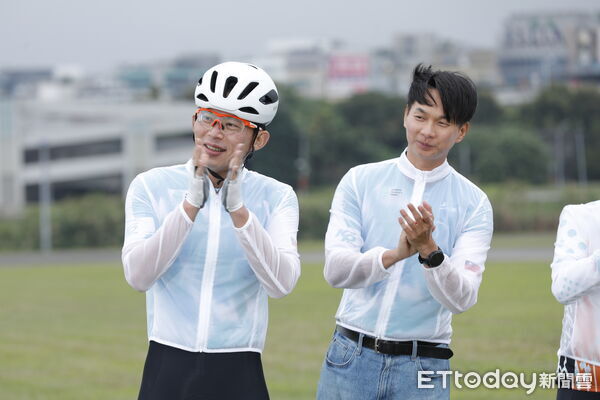 ▲▼民眾黨【2026一日北高啟動記者會】11日舉行,黨主席黃國昌帶領黨內黨公職及即將參選的候選人,將在228當天挑戰20小時完成約390公里的北高一日騎行。(圖/記者湯興漢攝)