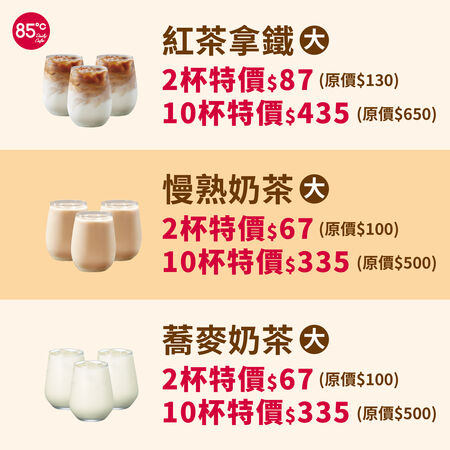 ▲85度C、伯朗咖啡館開工慶優惠。(圖/業者提供)