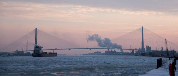 ▲▼ 侯艾國際大橋(Gordie Howe International Bridge) 。(圖/路透)