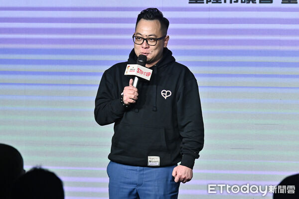 ▲▼基隆市議會議長童子瑋出席FIBA籃球世界盃資格賽第二階段中華隊賽前記者會。(圖/記者李毓康攝)