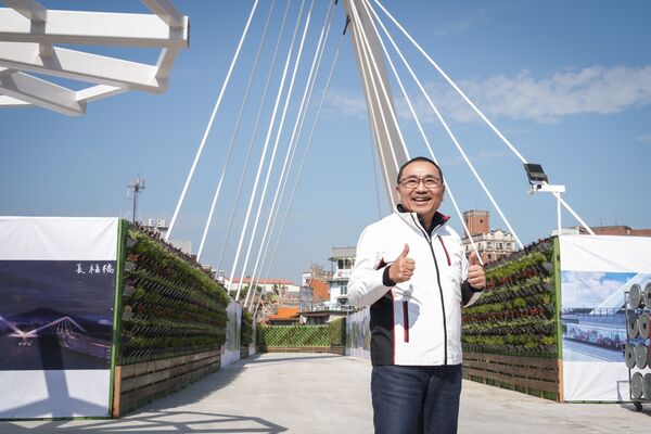 ▲新北長福橋改建邁新里程 主橋人行通道2/13率先啟用。(圖/新北市水利局提供)