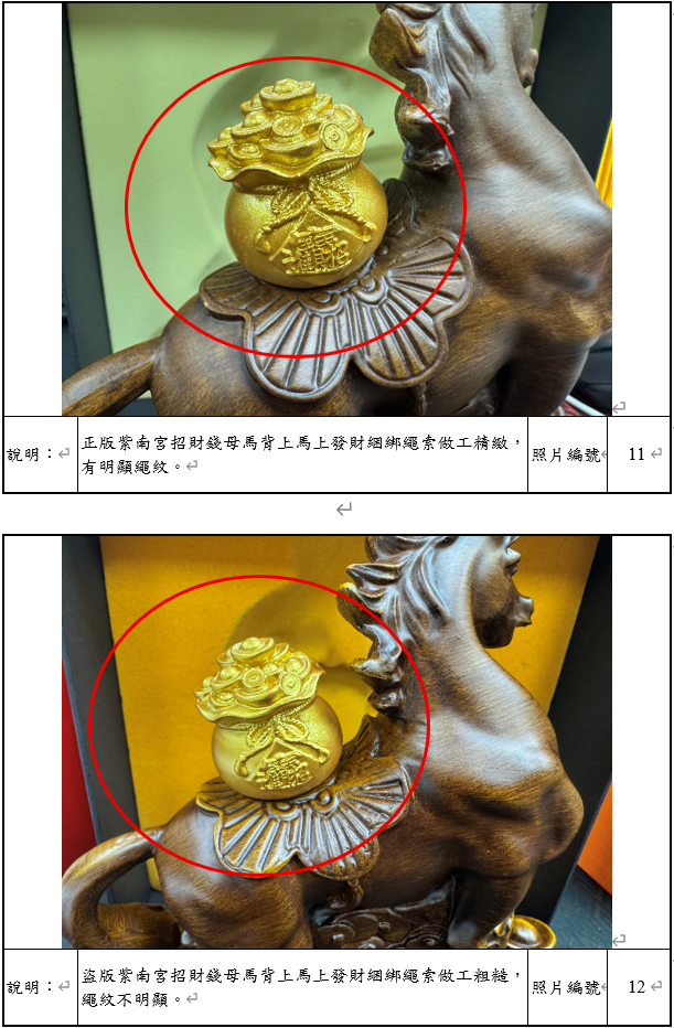 ▲▼南投紫南宮馬年假錢母。(圖/記者高堂堯翻攝)