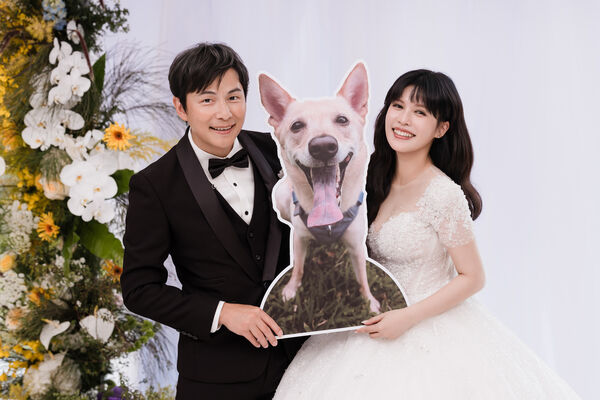 ▲▼孫協志、夏宇童今舉辦婚禮。(圖/經紀人提供)