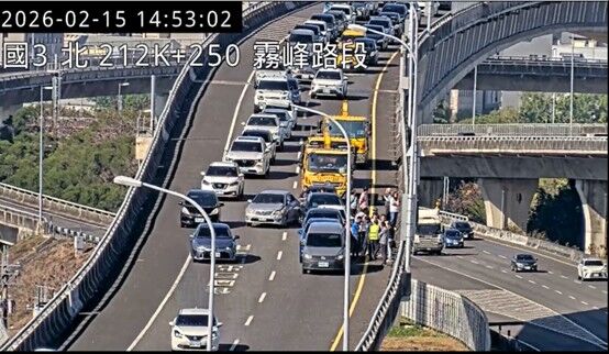 ▲▼國道車禍回堵塞車。(圖/高公局提供)