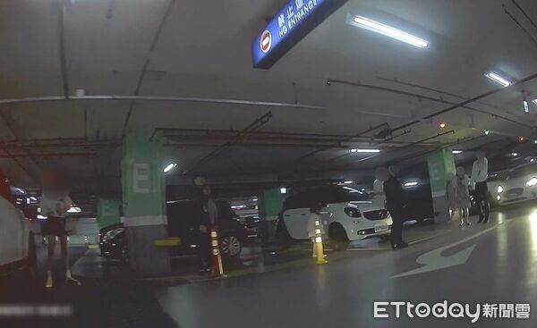 ▲左營漢神巨蛋地下停車場爆發嚴重肢體暴力衝突 。(圖/記者吳奕靖翻攝)