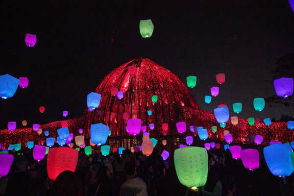 ▲▼嘉義台灣燈會「光之新徑-嘉義夢」×「再。嘉義鄉村藝術行動」燈區。(圖/嘉義縣政府提供)