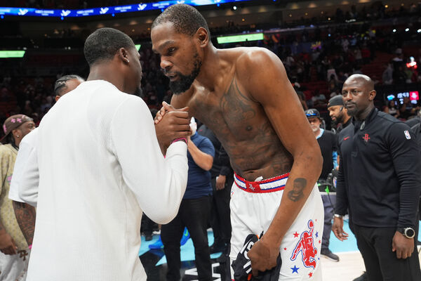 ▲火箭球星杜兰特。（图／达志影像／美联社）