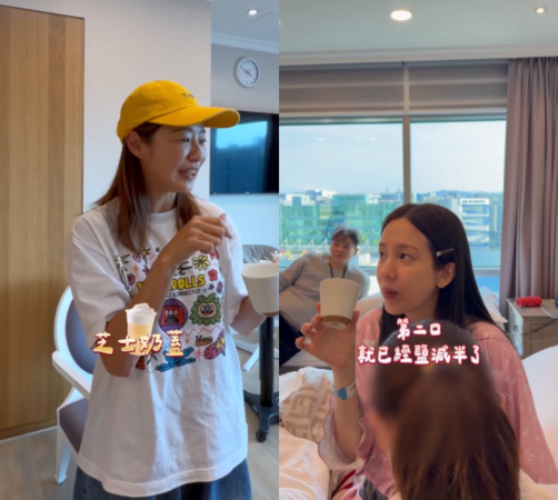 ▲▼愛雅產後揪閨蜜「試喝母奶」阿喜曝真實感想。(圖/翻攝自Instagram/aiyachang1988)