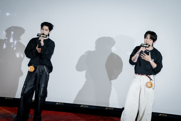 ▲柯震東、嚴藝文出席《功夫》主題曲場謝票。(圖/麻吉砥加提供)