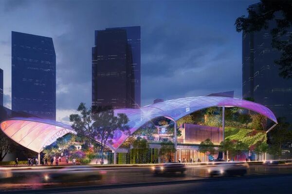 ▲全新沉浸式體驗場館Exploria,Live Nation將推出亞洲首座音樂展演空間,能容納3000名觀眾,亞洲文明博物館與霸王茶姬品牌攜手合作,打造沉浸式茶文化展覽「茶苑夢」。(圖/新加坡旅遊局提供)