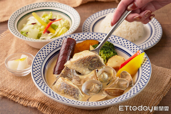 ▲泰迪農園「燉煮鱸魚白咖哩」。(圖/慕里諾提供)
