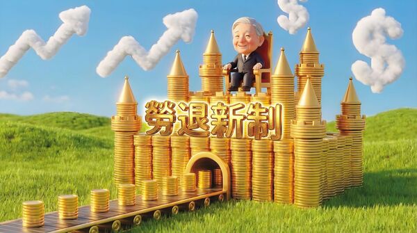 勞退基金是照顧勞工晚年生活的第2支柱,近10年平均收益率逾10%,帳戶有感長大。(AI繪圖FREEPIK生成,本刊美術組後製)