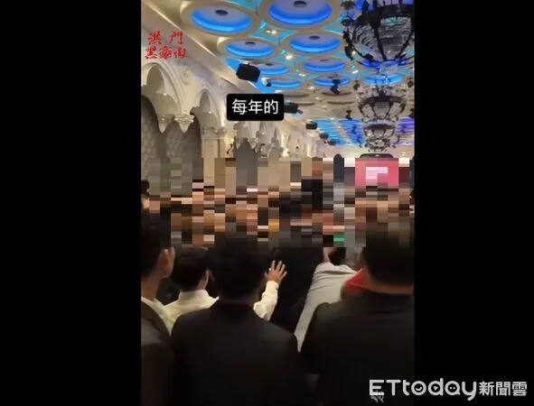 ▲網傳「竹聯幫豹堂春酒」大亂鬥。(圖/翻攝黑色豪門企業)