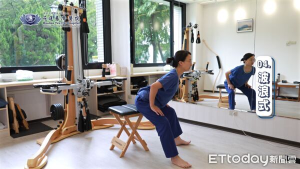 ▲花蓮慈院特別分享四招「嬋柔運動(Gyrokinesis)」,幫助全台近15萬名外送員有效舒緩緊繃的神經與肌肉。(圖/慈濟醫學中心提供,下同)