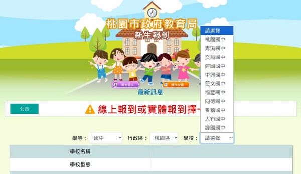 ▲桃園115 學年度國中小新生報到免出門!
