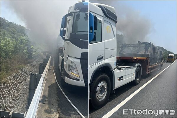 ▲▼國軍登陸車底盤冒煙。(圖/記者楊永盛翻攝)