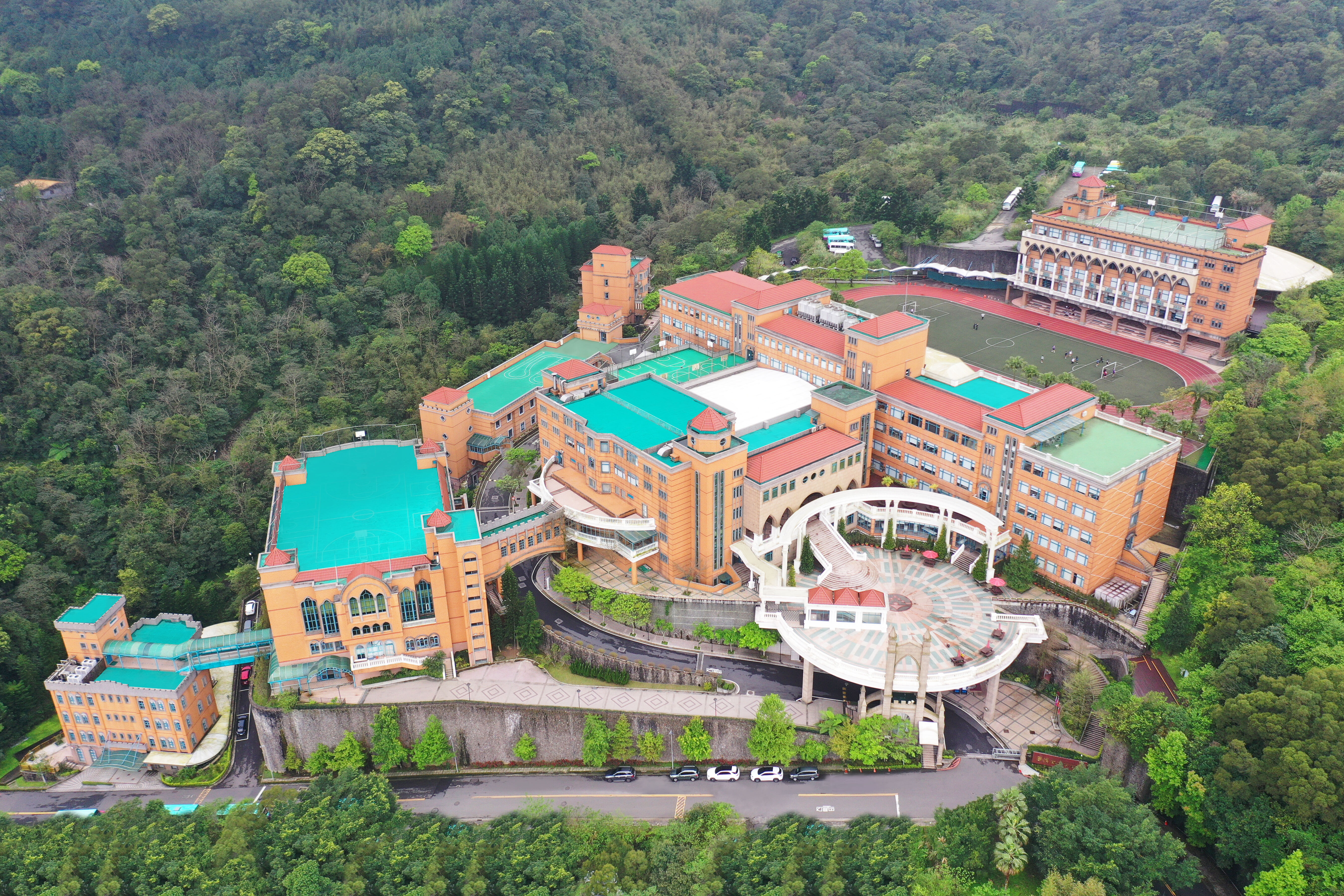 ▲康橋秀岡校區的空拍圖。(圖/康橋國際學校秀岡校區提供)