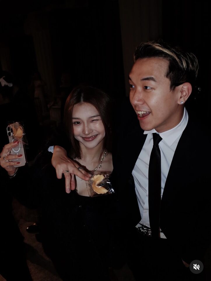 ▲▼ 申力安認愛陳婉若愛子。(圖/翻攝Len Wang IG)